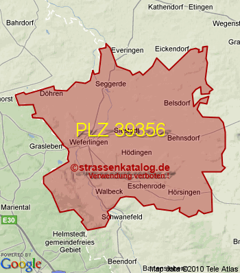 Postleitzahl 39356