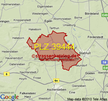 Postleitzahl 39444