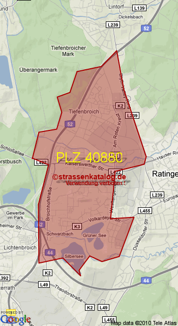 Postleitzahl 40880
