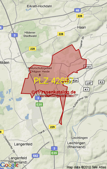 Postleitzahl 42697