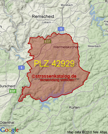 Postleitzahl 42929