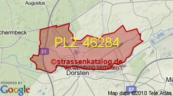 Postleitzahl 46284