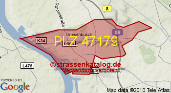 Postleitzahl 47179