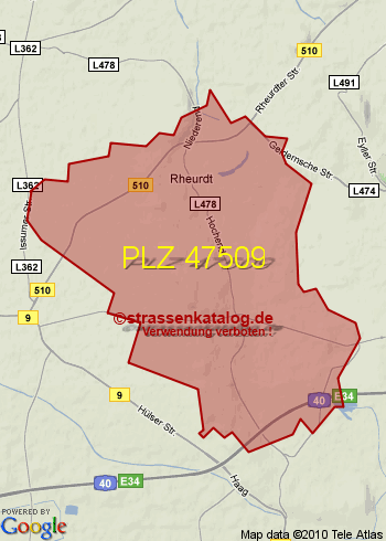 Postleitzahl 47509