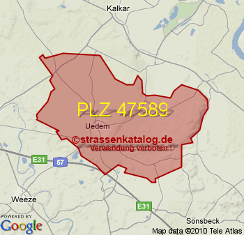 Postleitzahl 47589