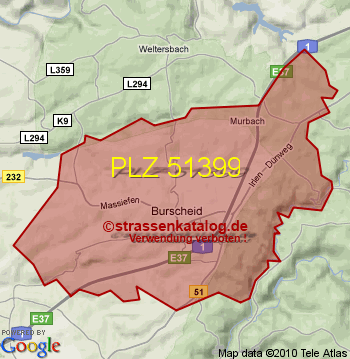 Postleitzahl 51399