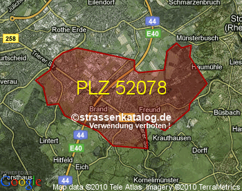 Postleitzahl 52078