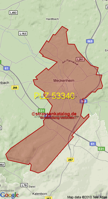 Postleitzahl 53340