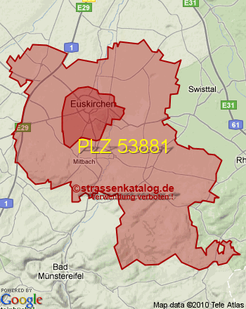 Postleitzahl 53881