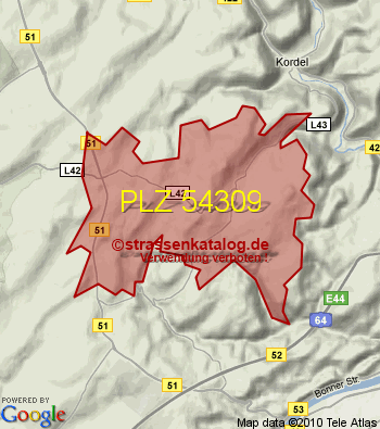 Postleitzahl 54309