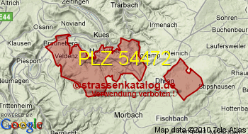 Postleitzahl 54472