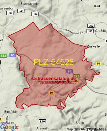 Postleitzahl 54526