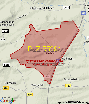 Postleitzahl 55291