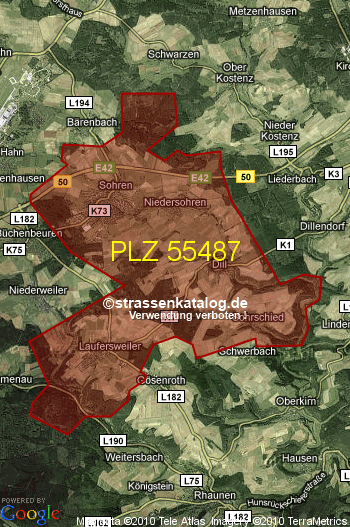 Postleitzahl 55487