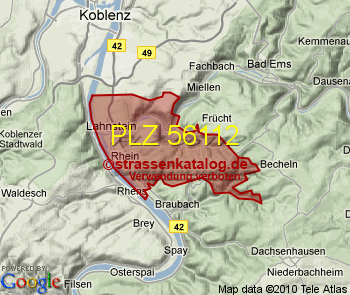 Postleitzahl 56112