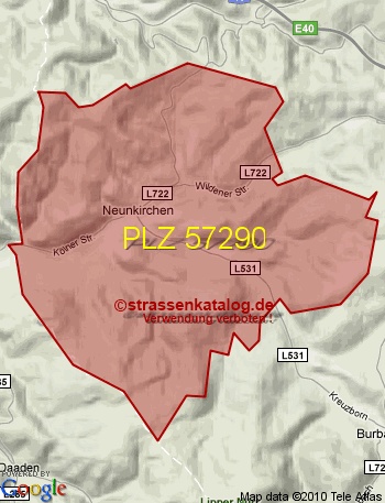 Postleitzahl 57290