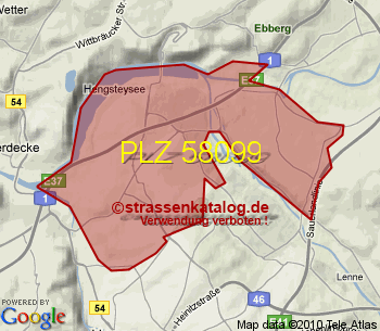 Postleitzahl 58099