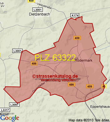 Postleitzahl 63322