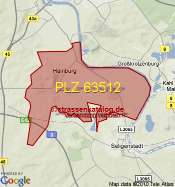 Postleitzahl 63512