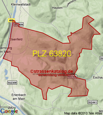 Postleitzahl 63820