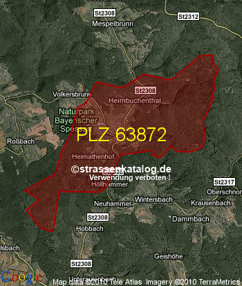 Postleitzahl 63872