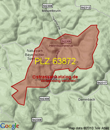 Postleitzahl 63872