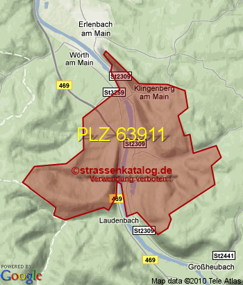 Postleitzahl 63911