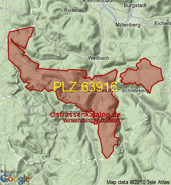 Postleitzahl 63916