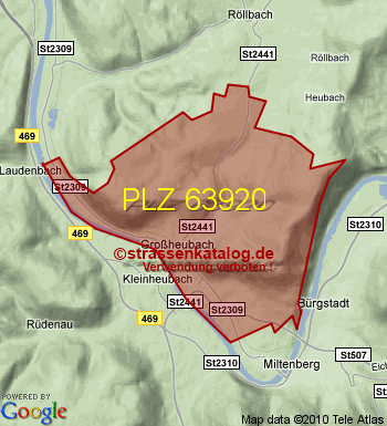 Postleitzahl 63920