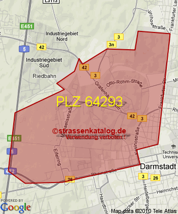 Postleitzahl 64293