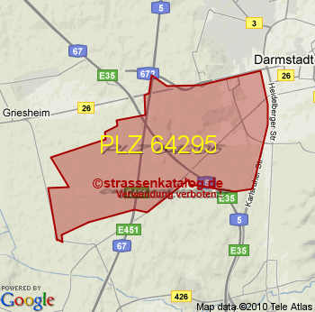 Postleitzahl 64295