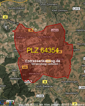 Postleitzahl 64354