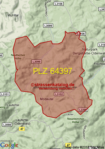 Postleitzahl 64397