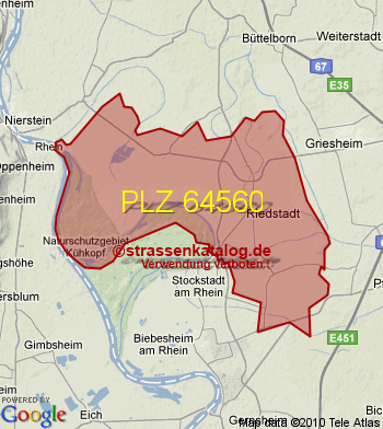 Postleitzahl 64560