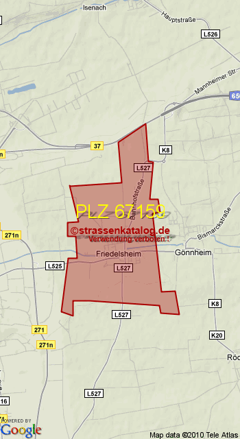 Postleitzahl 67159