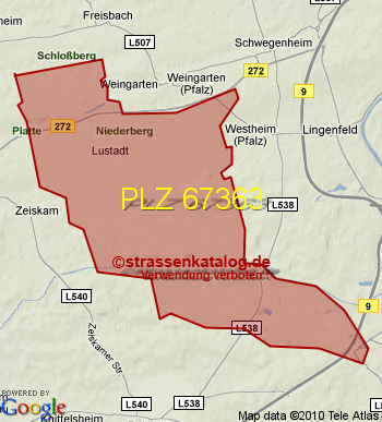 Postleitzahl 67363