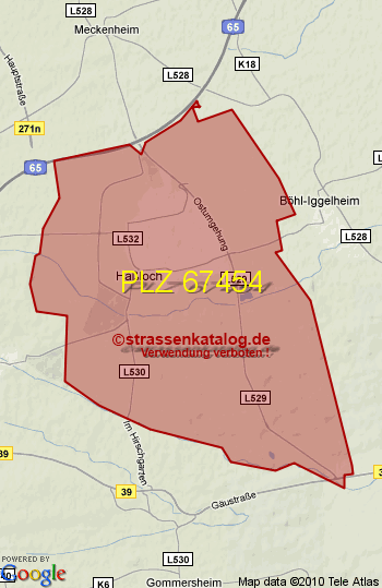 Postleitzahl 67454