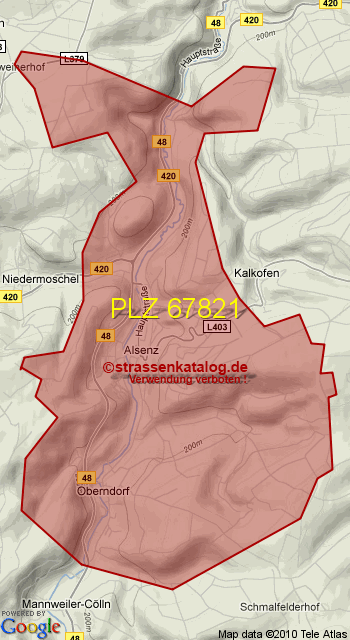 Postleitzahl 67821