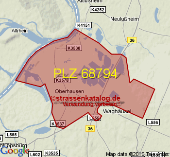 Postleitzahl 68794