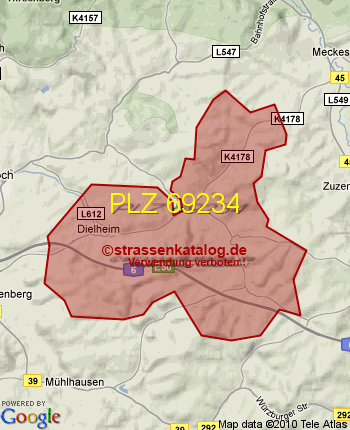 Postleitzahl 69234