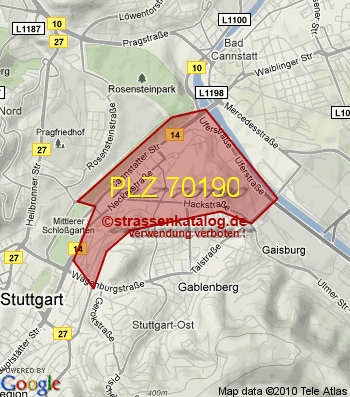 Postleitzahl 70190