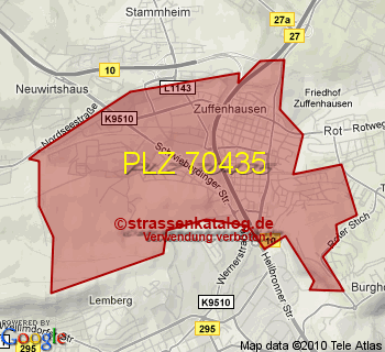 Postleitzahl 70435