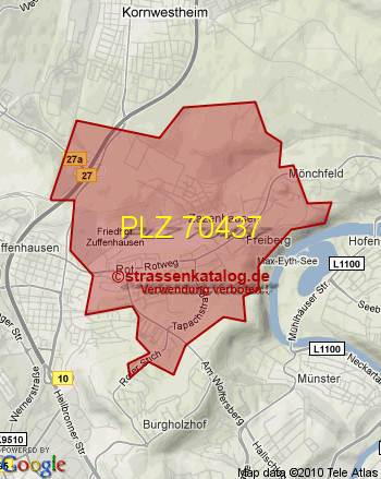 Postleitzahl 70437