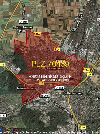 Postleitzahl 70439