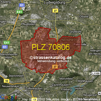 Postleitzahl 70806
