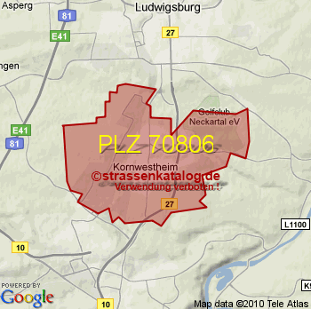 Postleitzahl 70806