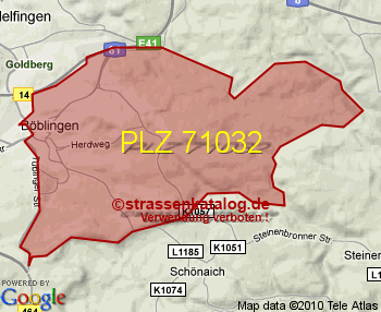 Postleitzahl 71032