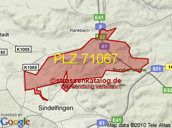 Postleitzahl 71067