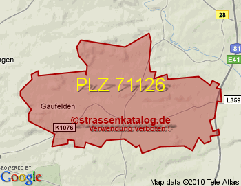 Postleitzahl 71126