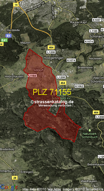 Postleitzahl 71155